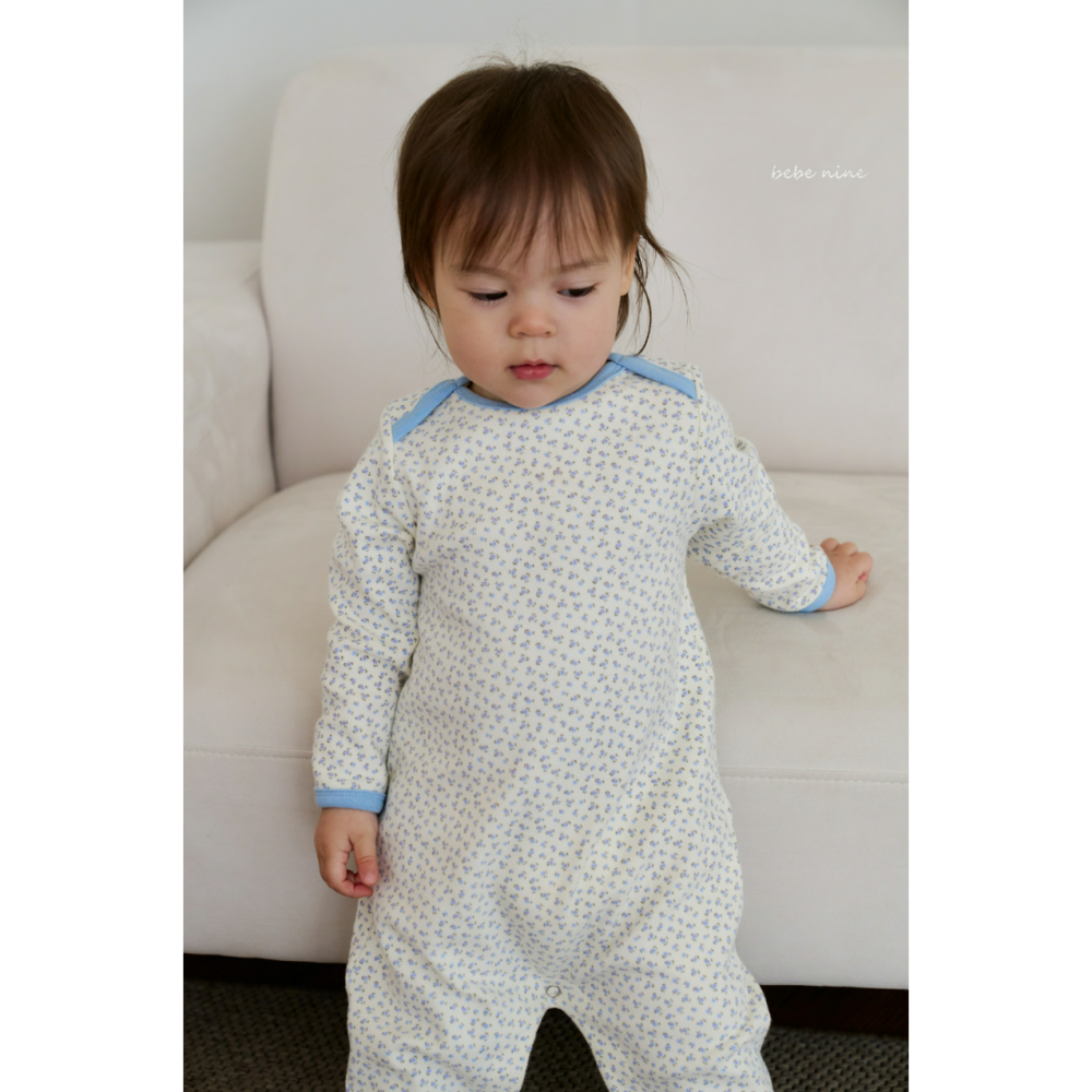 Bebenine 包屁衣 베베나인 플라워실내복슈트-細節圖4