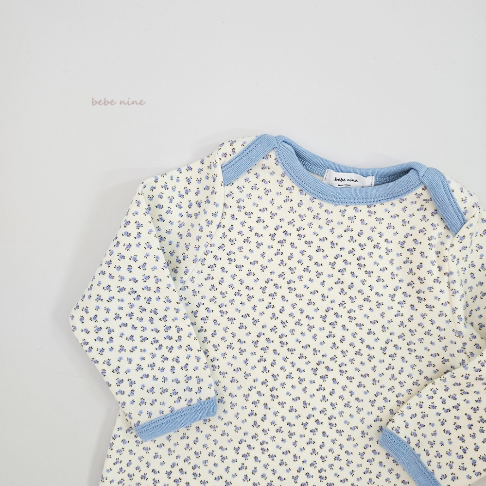 Bebenine 包屁衣 베베나인 플라워실내복슈트-細節圖9