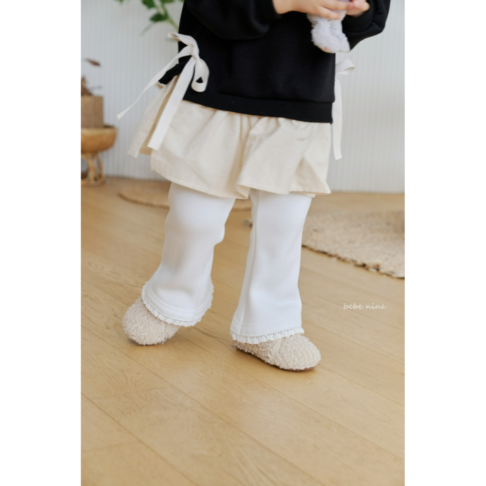 Bebenine 褲子 베베나인 프릴기모나팔팬츠-細節圖3