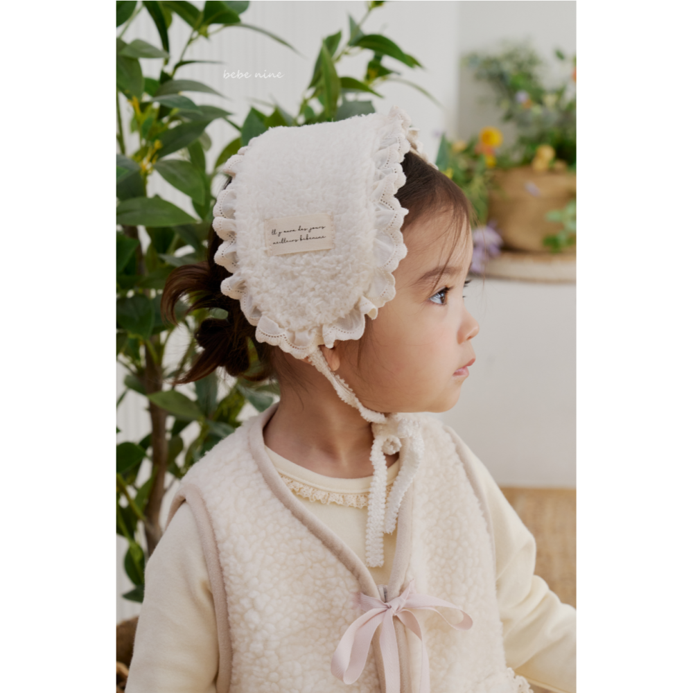 Bebenine 髮飾 베베나인 윈터레이스귀도리-細節圖3