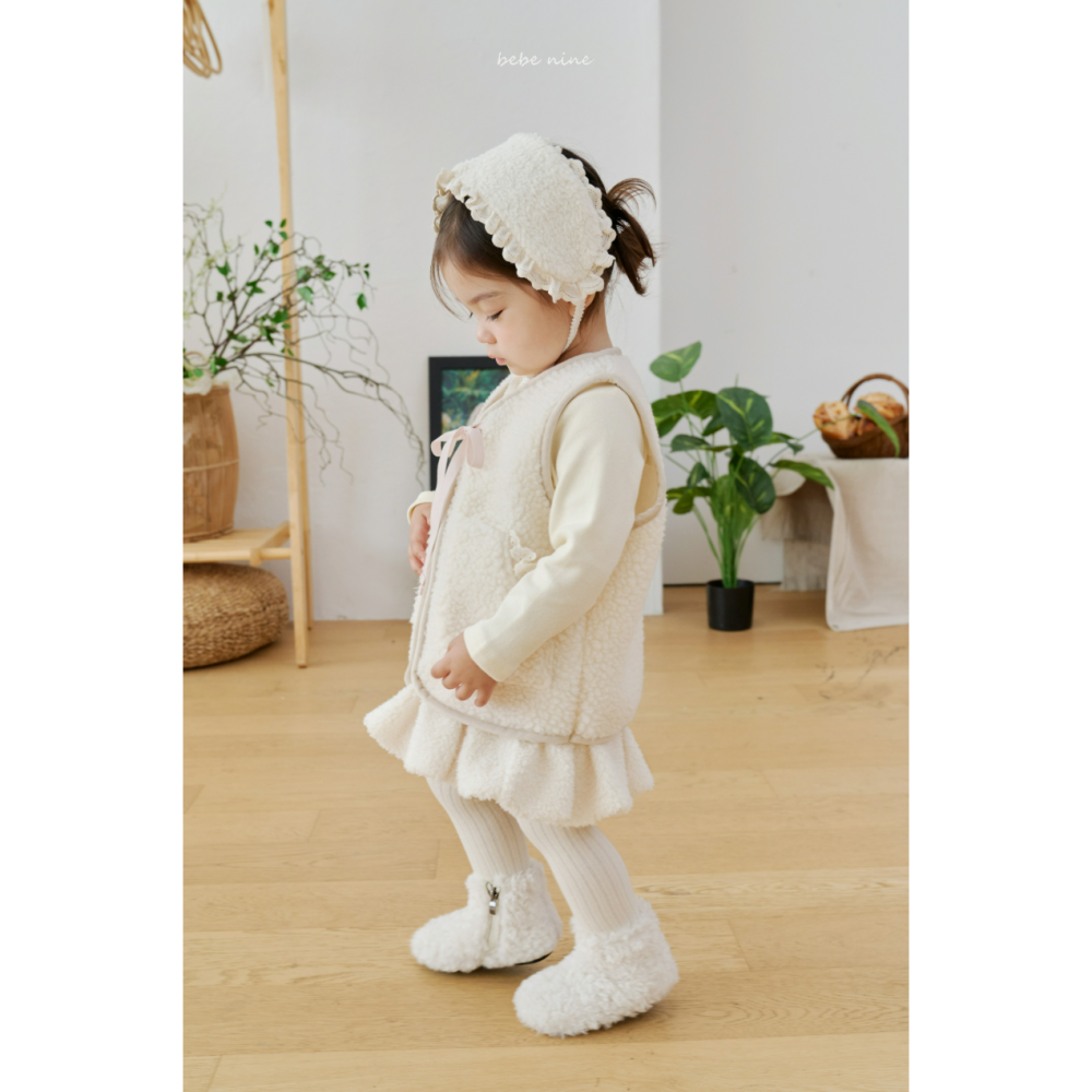 Bebenine 髮飾 베베나인 윈터레이스귀도리-細節圖4