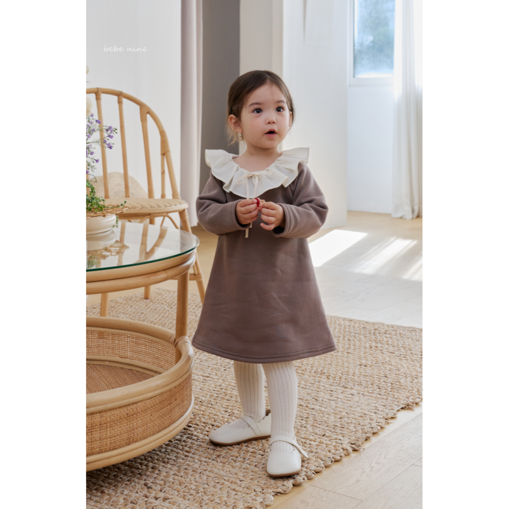 Bebenine 洋裝 베베나인 세이지프릴원피스-細節圖2