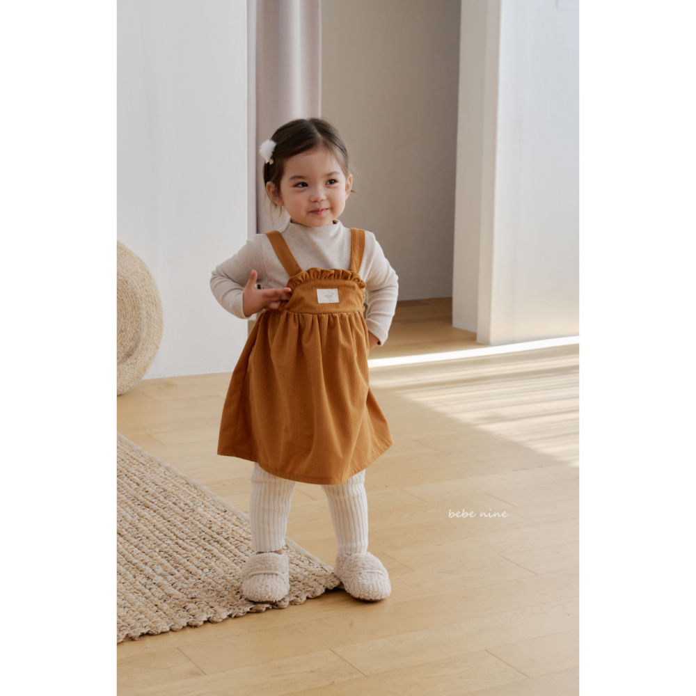 Bebenine 洋裝 베베나인 봉봉멜빵원피스-細節圖2