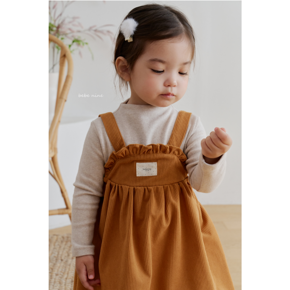 Bebenine 洋裝 베베나인 봉봉멜빵원피스-細節圖4