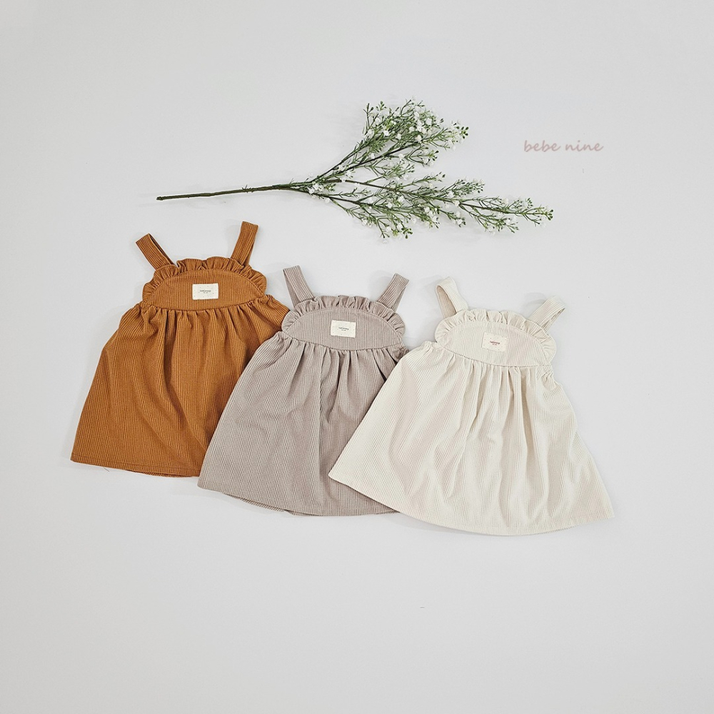 Bebenine 洋裝 베베나인 봉봉멜빵원피스-細節圖9