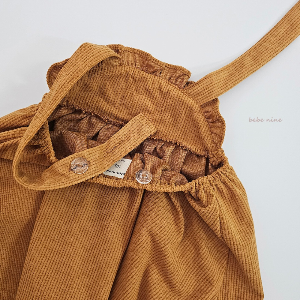 Bebenine 洋裝 베베나인 봉봉멜빵원피스-細節圖11