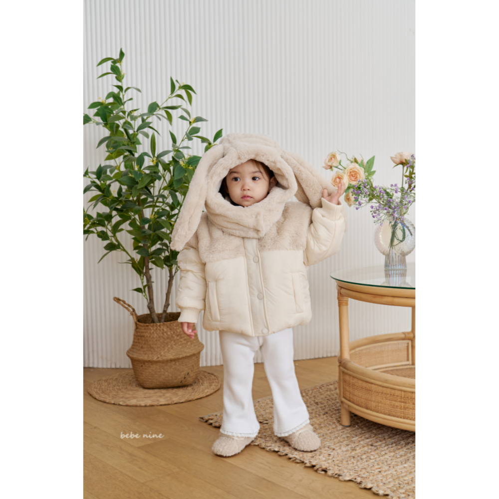 Bebenine 外套 베베나인 바니후드패딩-細節圖2