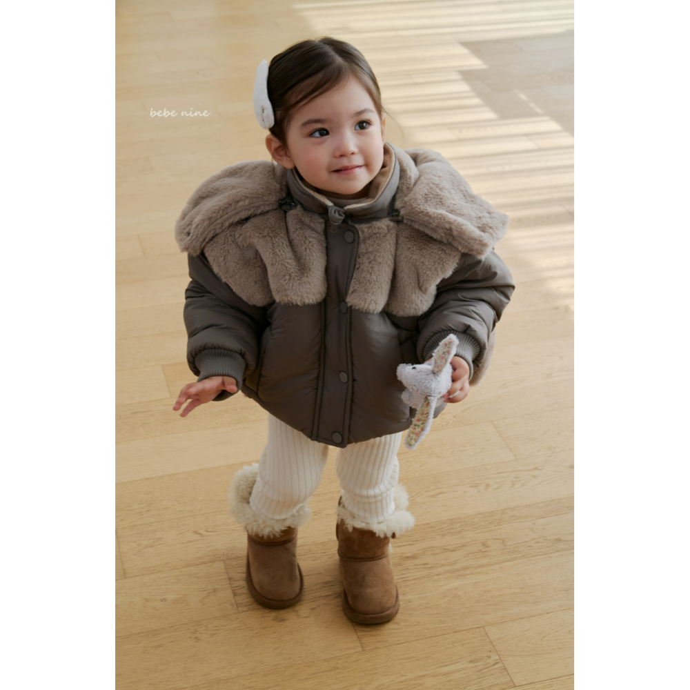 Bebenine 外套 베베나인 바니후드패딩-細節圖5