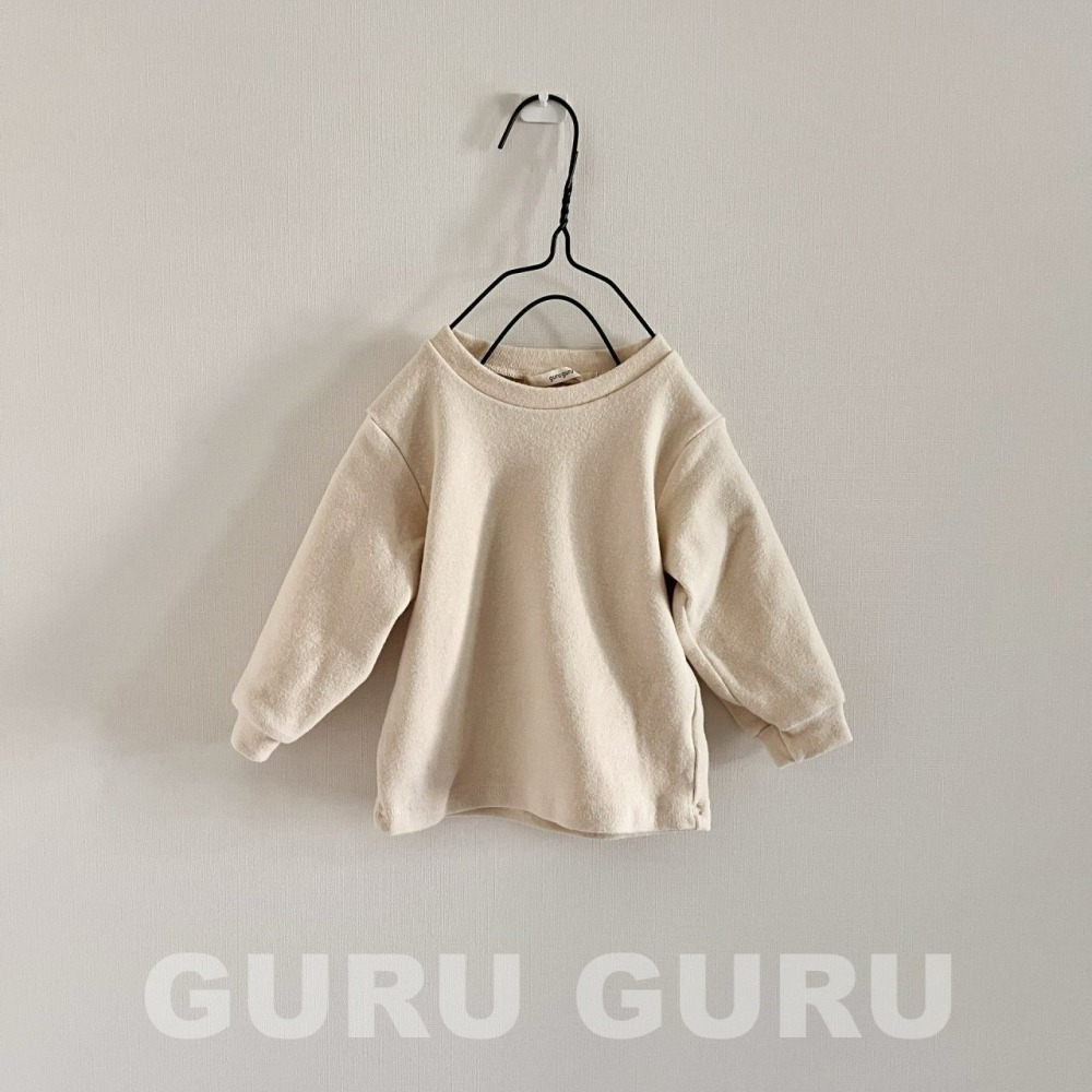 Guruguru 上衣 구루구루 기모라운드티-細節圖7