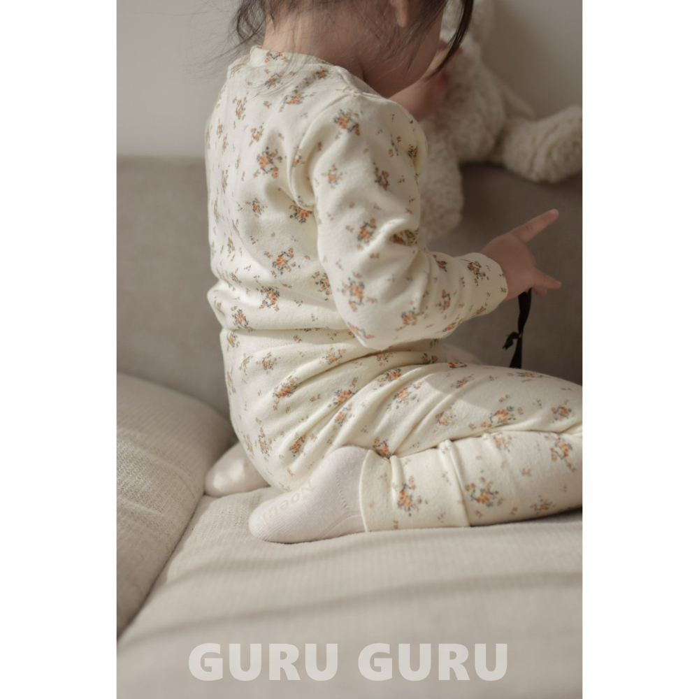 Guruguru 套裝 구루구루 꽃실내복세트-細節圖2