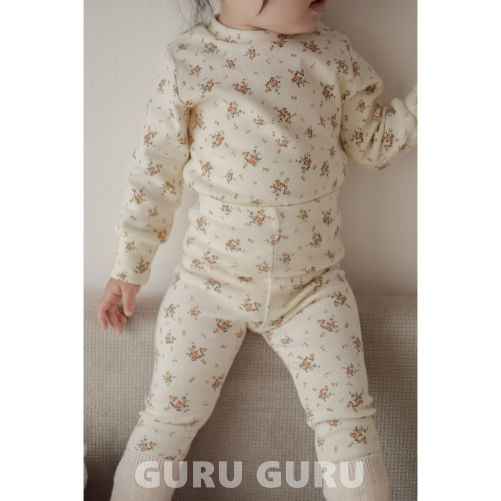 Guruguru 套裝 구루구루 꽃실내복세트-細節圖4