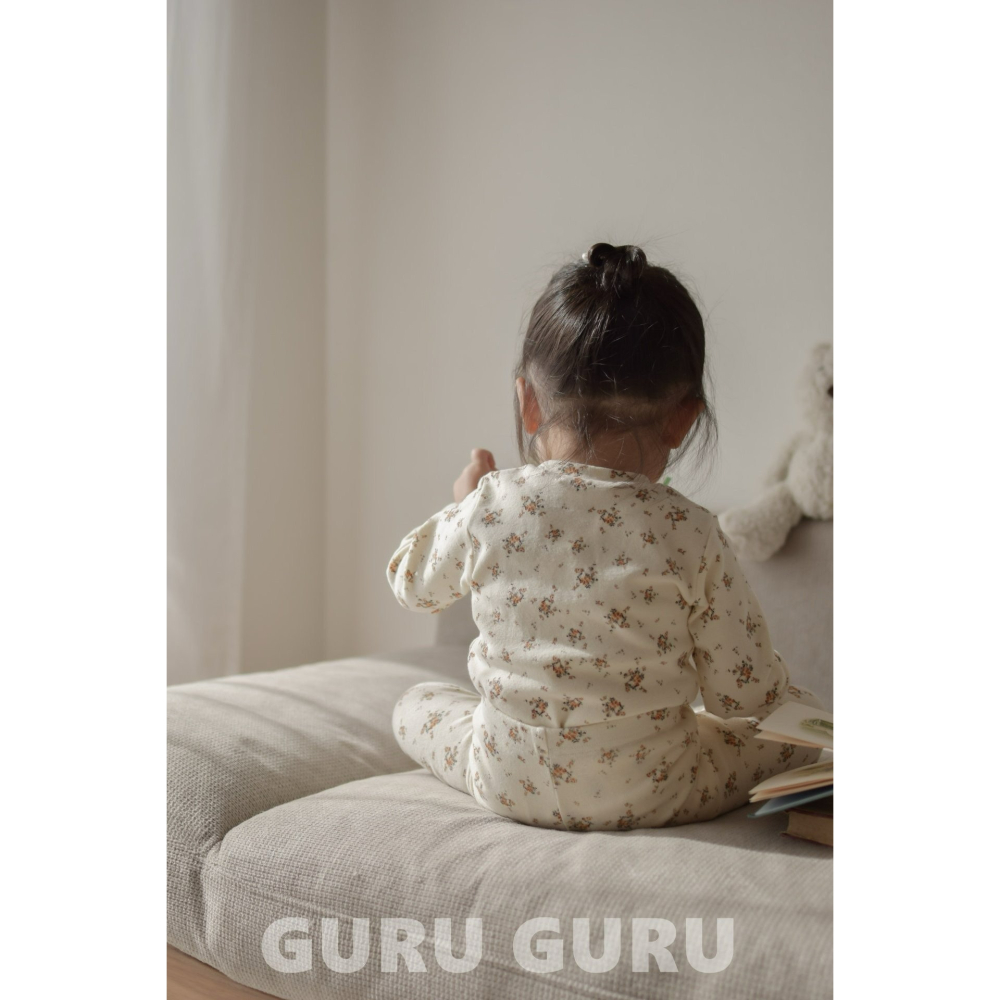 Guruguru 套裝 구루구루 꽃실내복세트-細節圖5