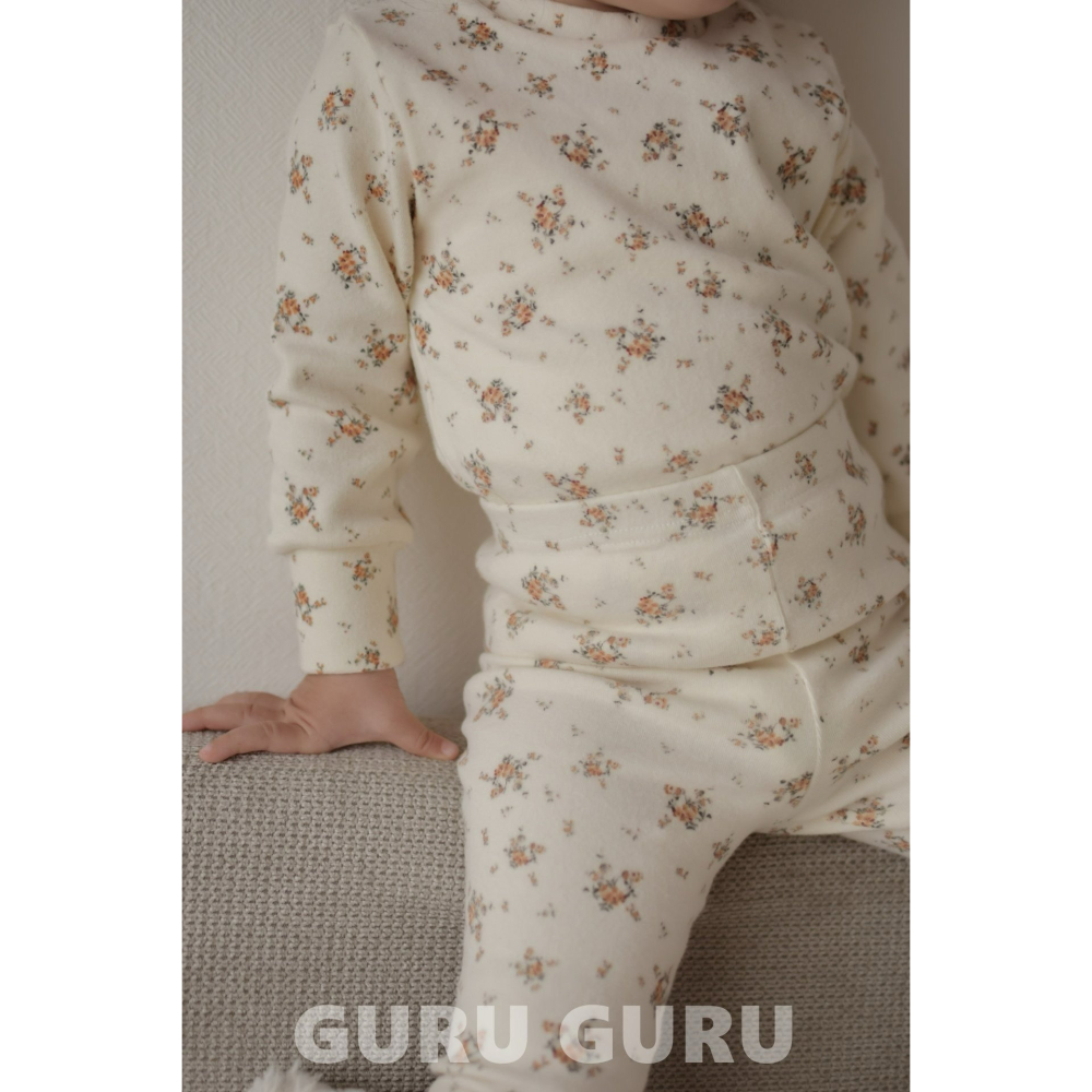 Guruguru 套裝 구루구루 꽃실내복세트-細節圖7