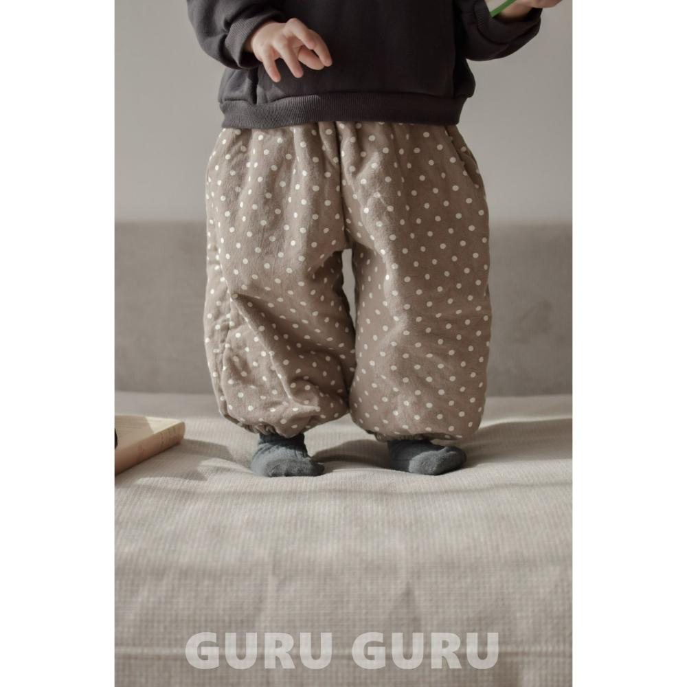 Guruguru 褲子 구루구루 본딩도트쏘세지-細節圖2