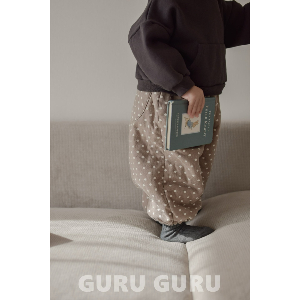 Guruguru 褲子 구루구루 본딩도트쏘세지-細節圖3