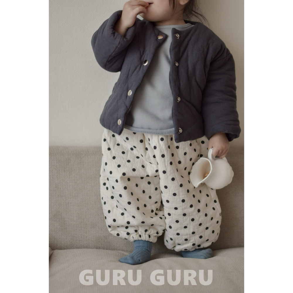 Guruguru 褲子 구루구루 본딩도트쏘세지-細節圖5
