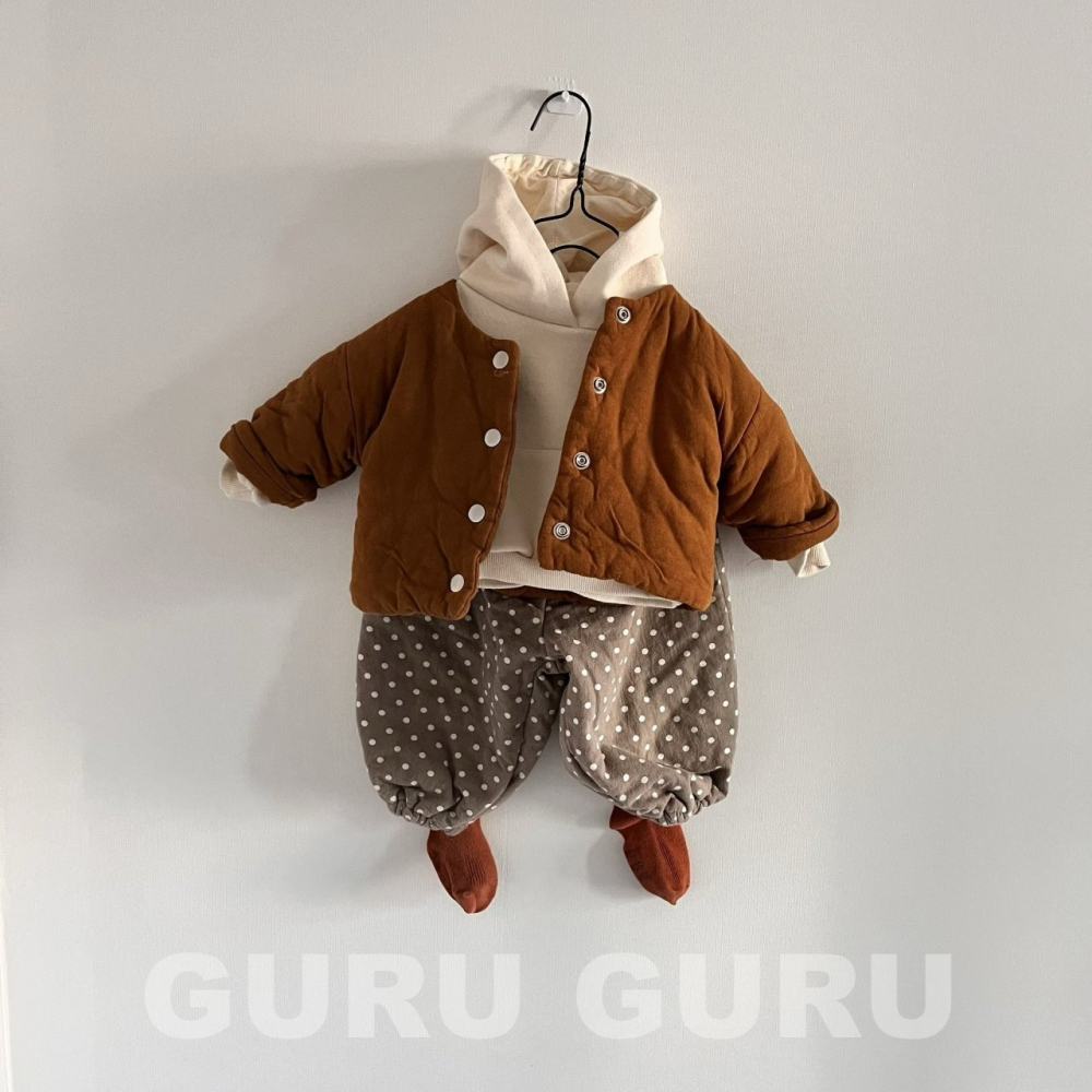 Guruguru 褲子 구루구루 본딩도트쏘세지-細節圖10
