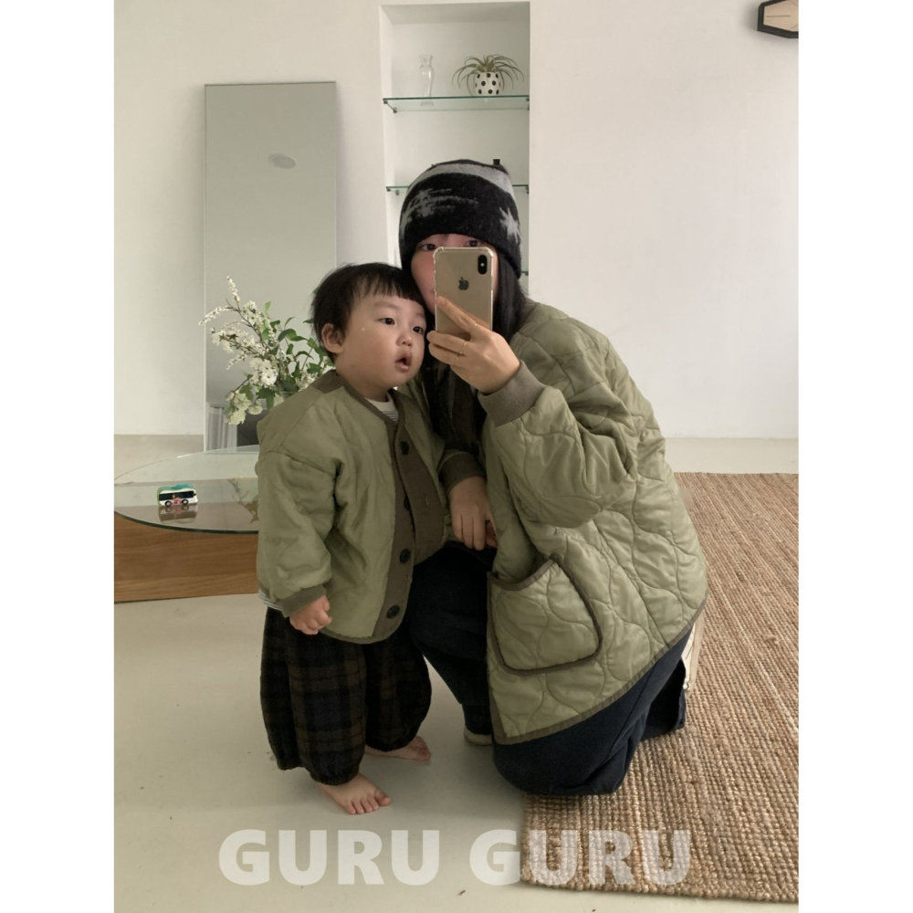 Guruguru 外套 親子裝 구루구루 야상자켓(맘)-細節圖2