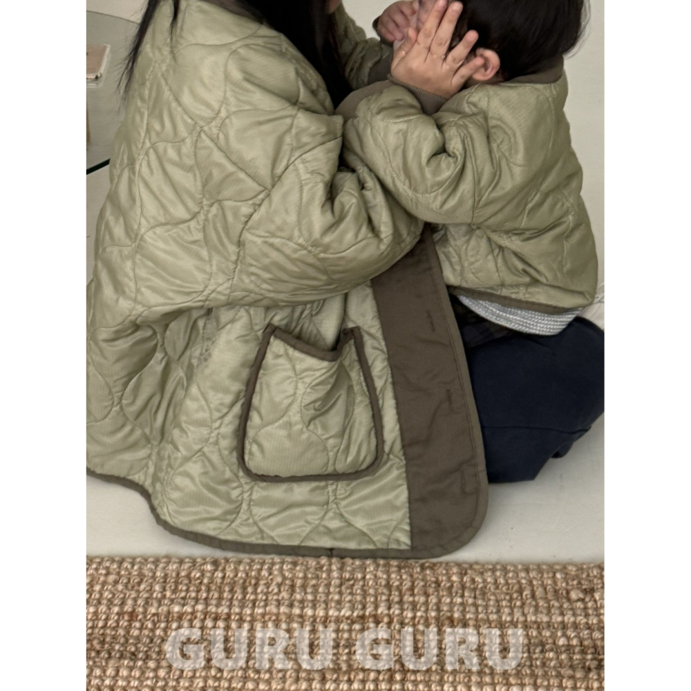 Guruguru 外套 親子裝 구루구루 야상자켓(맘)-細節圖4