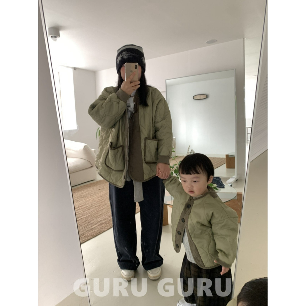 Guruguru 外套 親子裝 구루구루 야상자켓(맘)-細節圖6