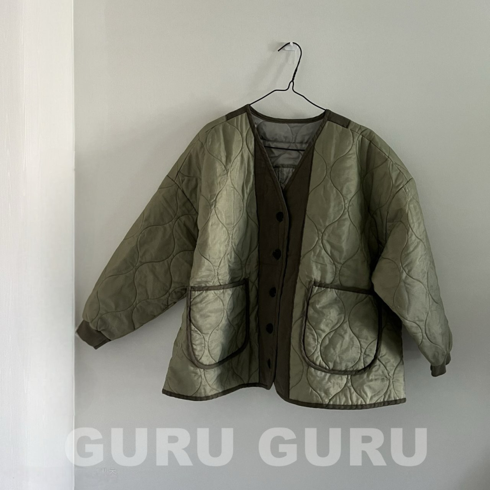 Guruguru 外套 親子裝 구루구루 야상자켓(맘)-細節圖8