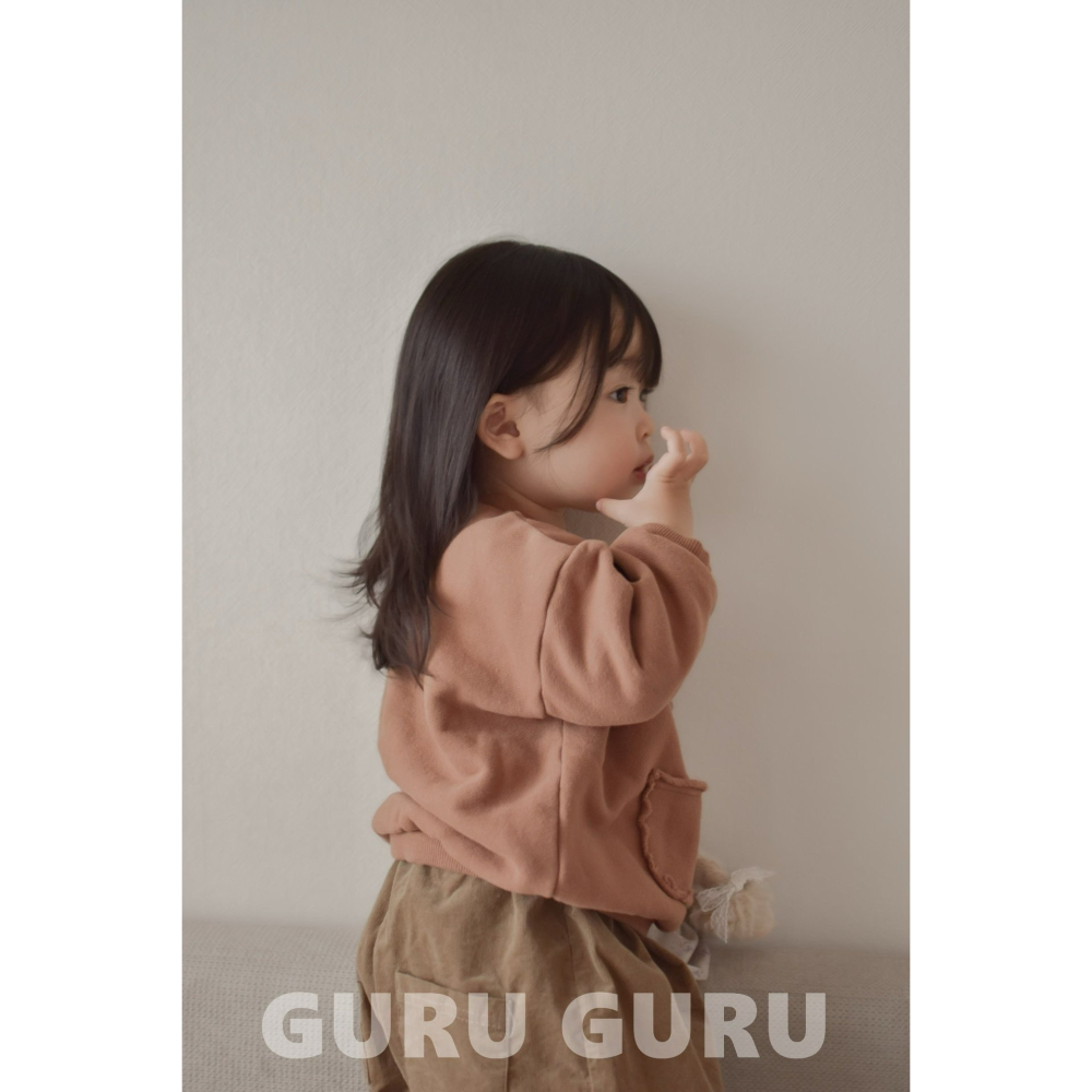 Guruguru 上衣 구루구루 주머니맨투맨-細節圖4