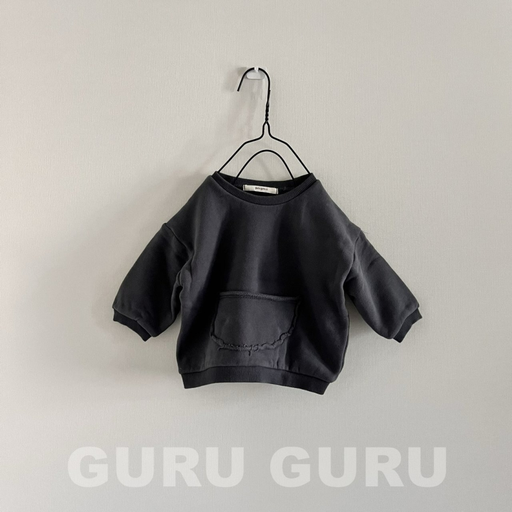 Guruguru 上衣 구루구루 주머니맨투맨-細節圖8