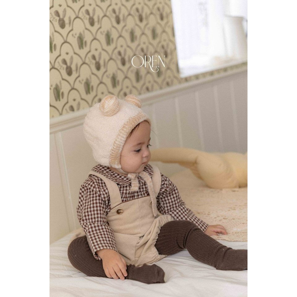 Oren 上衣 오렌 노엘린기모체크남방베베-細節圖3