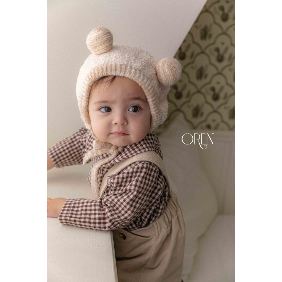 Oren 上衣 오렌 노엘린기모체크남방베베-細節圖6