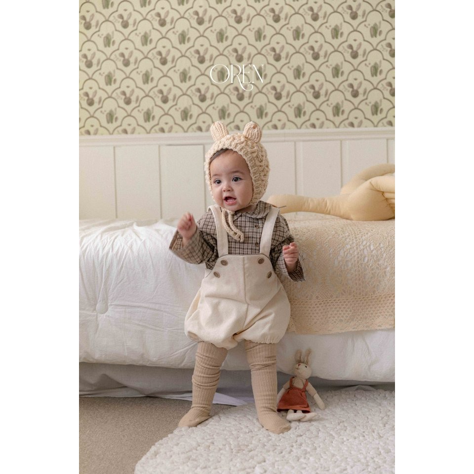 Oren 上衣 오렌 노엘린기모체크남방베베-細節圖7