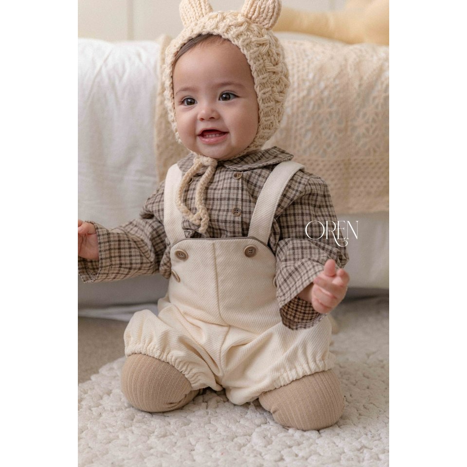 Oren 上衣 오렌 노엘린기모체크남방베베-細節圖8