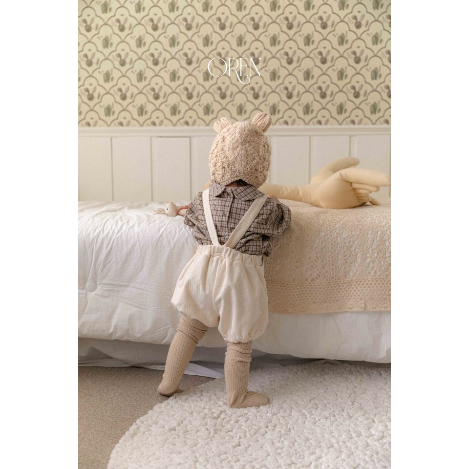 Oren 上衣 오렌 노엘린기모체크남방베베-細節圖9