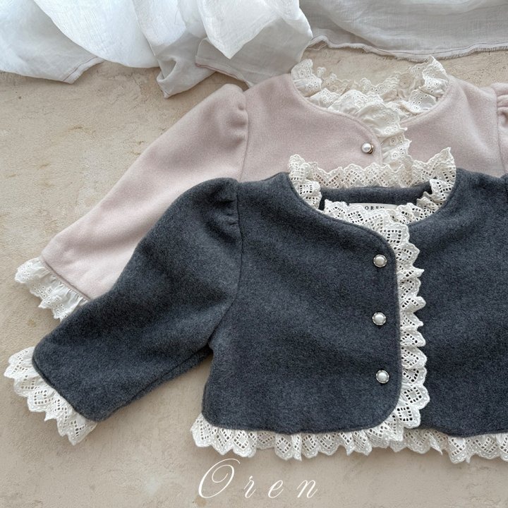 Oren 開襟衫 오렌 마리후리스가디건베베-細節圖3