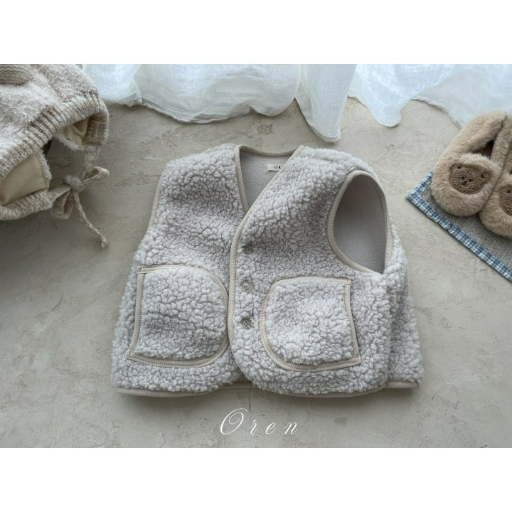 Oren 背心 오렌 베어덤블조끼베베-細節圖10