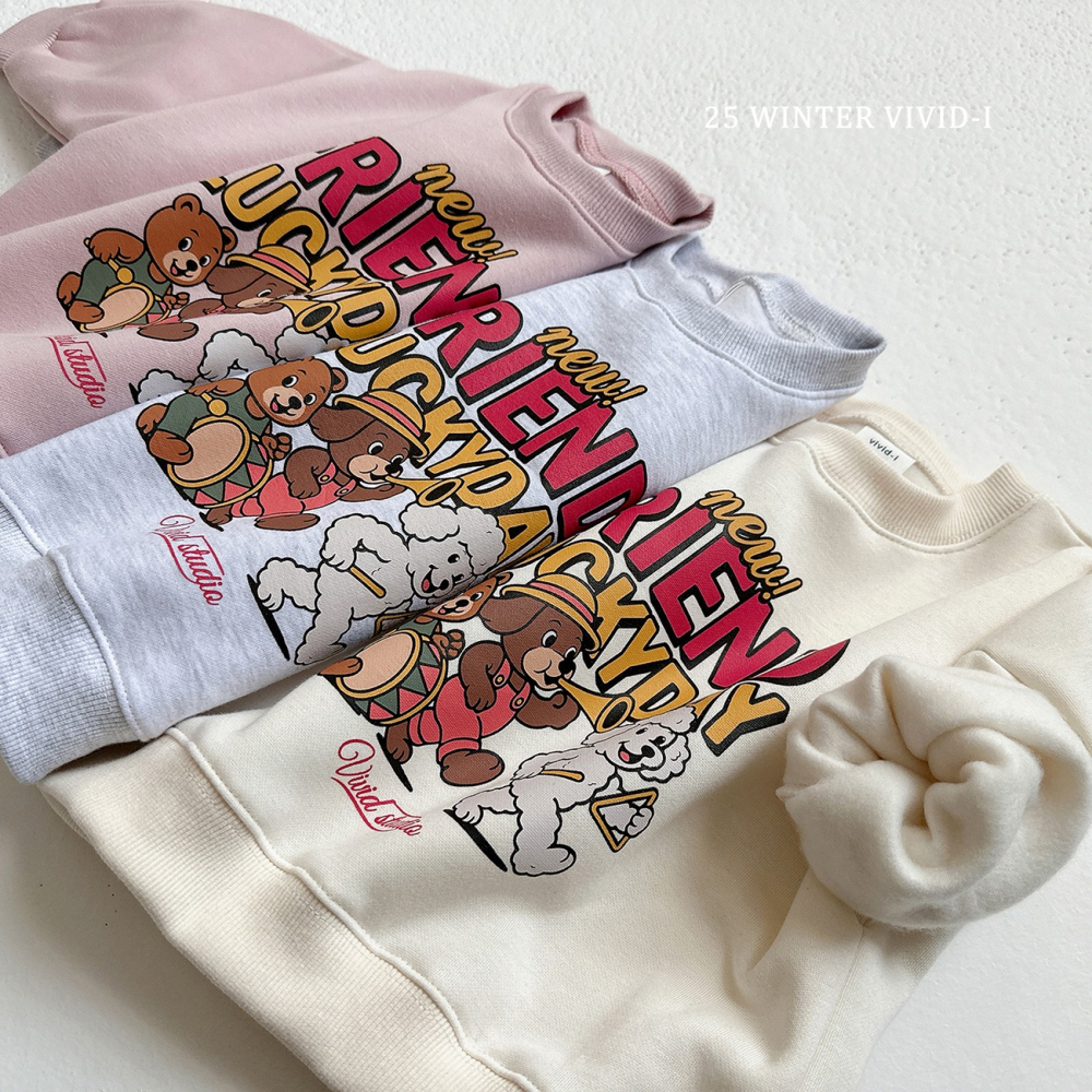 VIVID I 上衣 비비드아이 프렌즈팝아트맨투맨-細節圖11