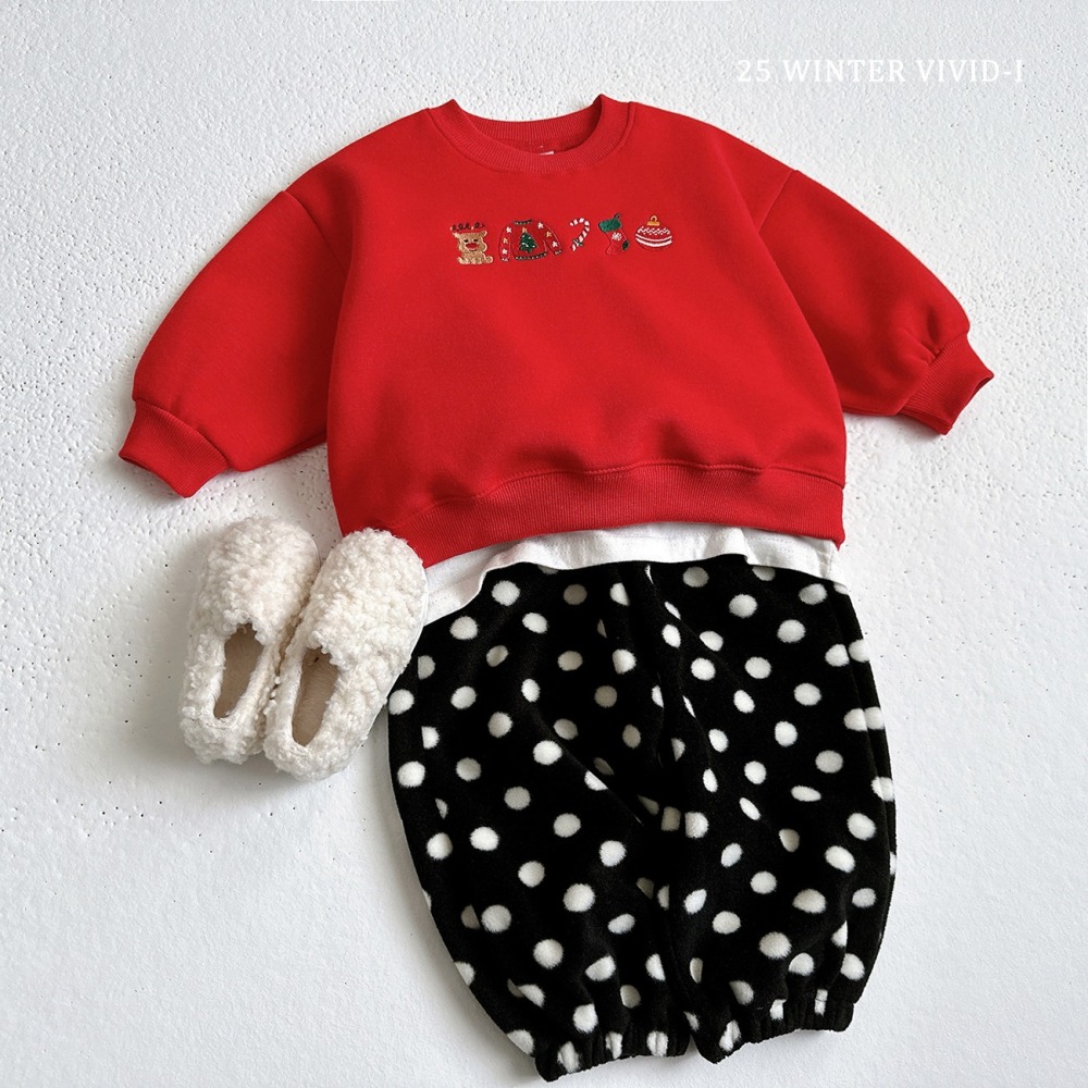 VIVID I 上衣 비비드아이 크리스마스미니맨투맨-細節圖7