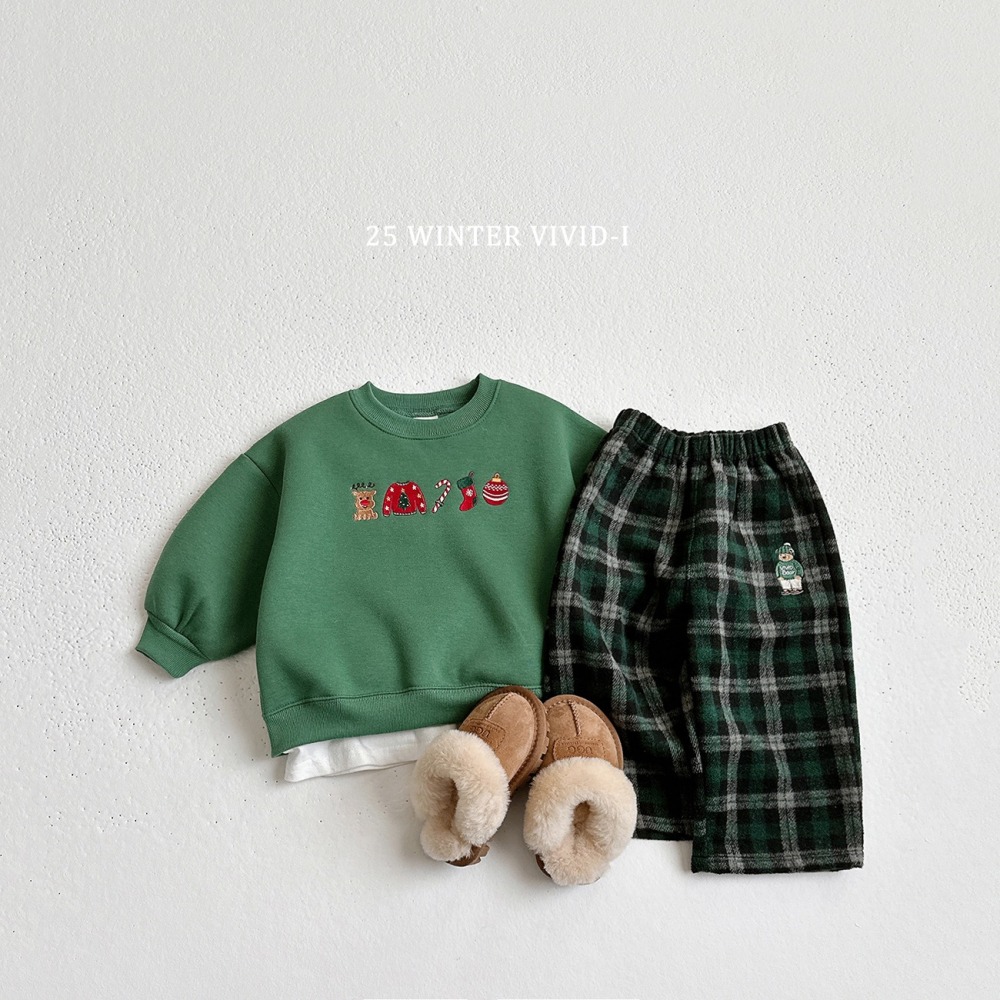 VIVID I 上衣 비비드아이 크리스마스미니맨투맨-細節圖8