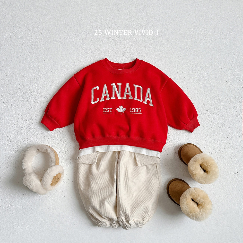 VIVID I 上衣 비비드아이 캐나다맨투맨-細節圖4