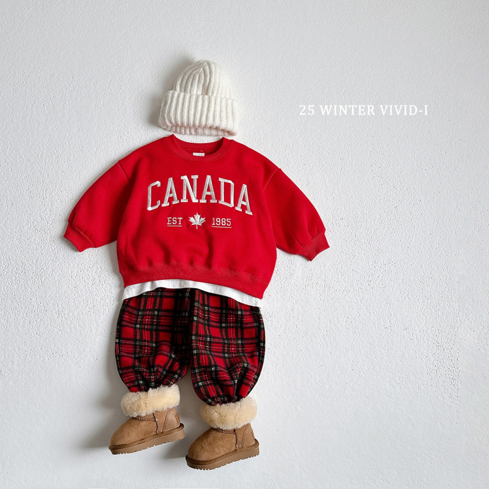 VIVID I 上衣 비비드아이 캐나다맨투맨-細節圖5