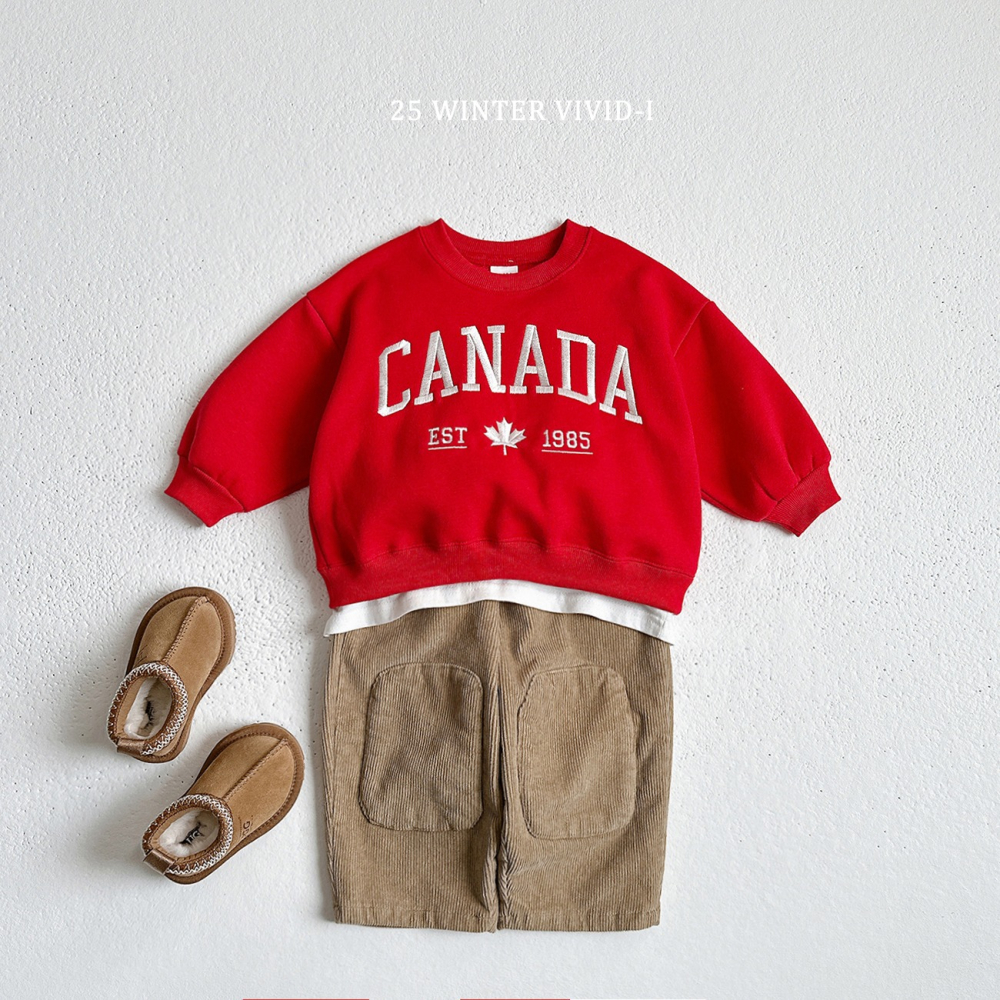 VIVID I 上衣 비비드아이 캐나다맨투맨-細節圖6