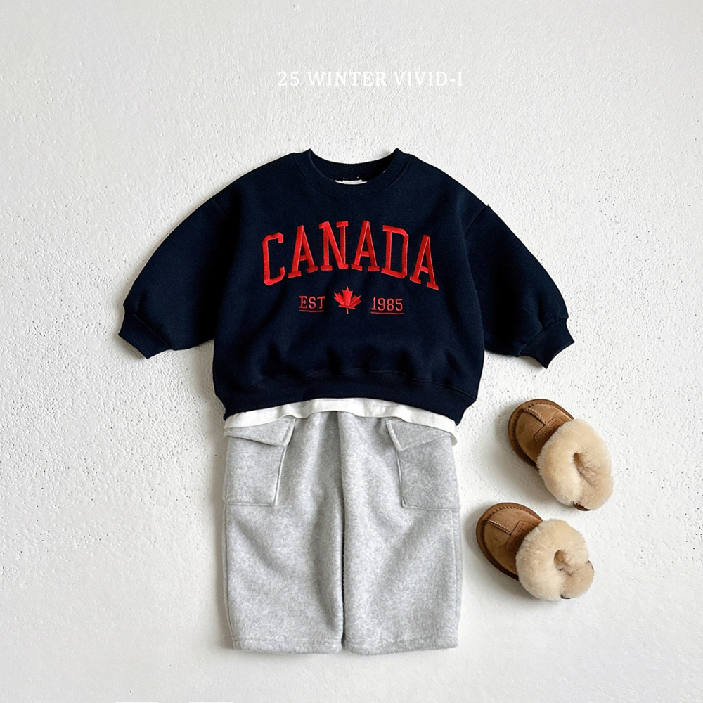 VIVID I 上衣 비비드아이 캐나다맨투맨-細節圖9