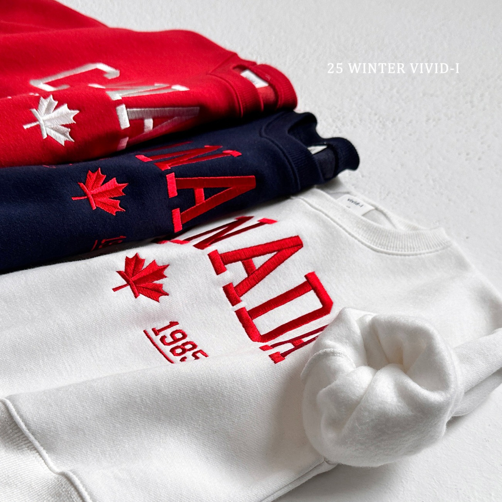 VIVID I 上衣 비비드아이 캐나다맨투맨-細節圖11