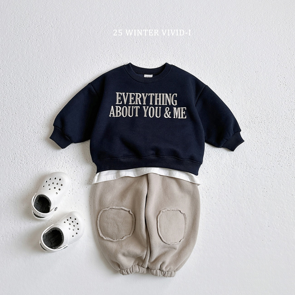 VIVID I 上衣 비비드아이 유앤미맨투맨-細節圖10