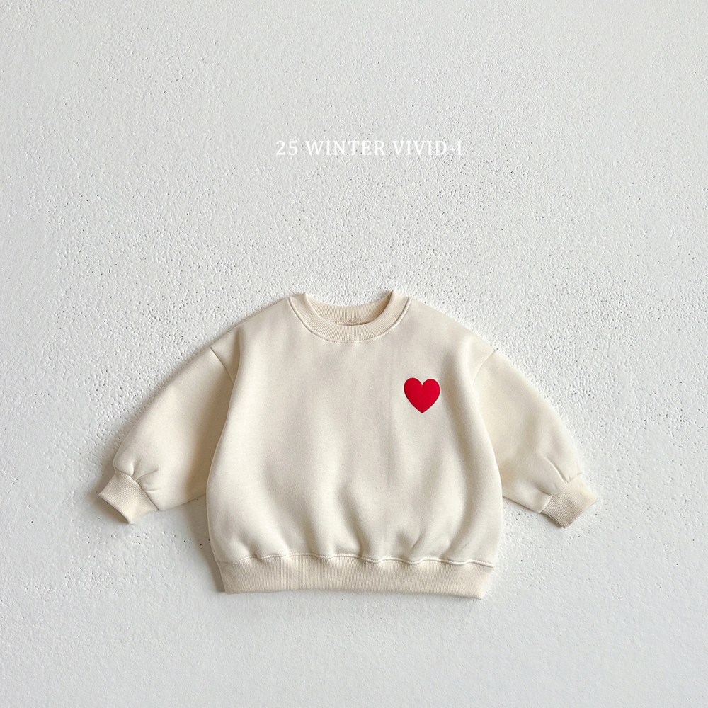 VIVID I 上衣 비비드아이 입체러브기모맨투맨-細節圖3