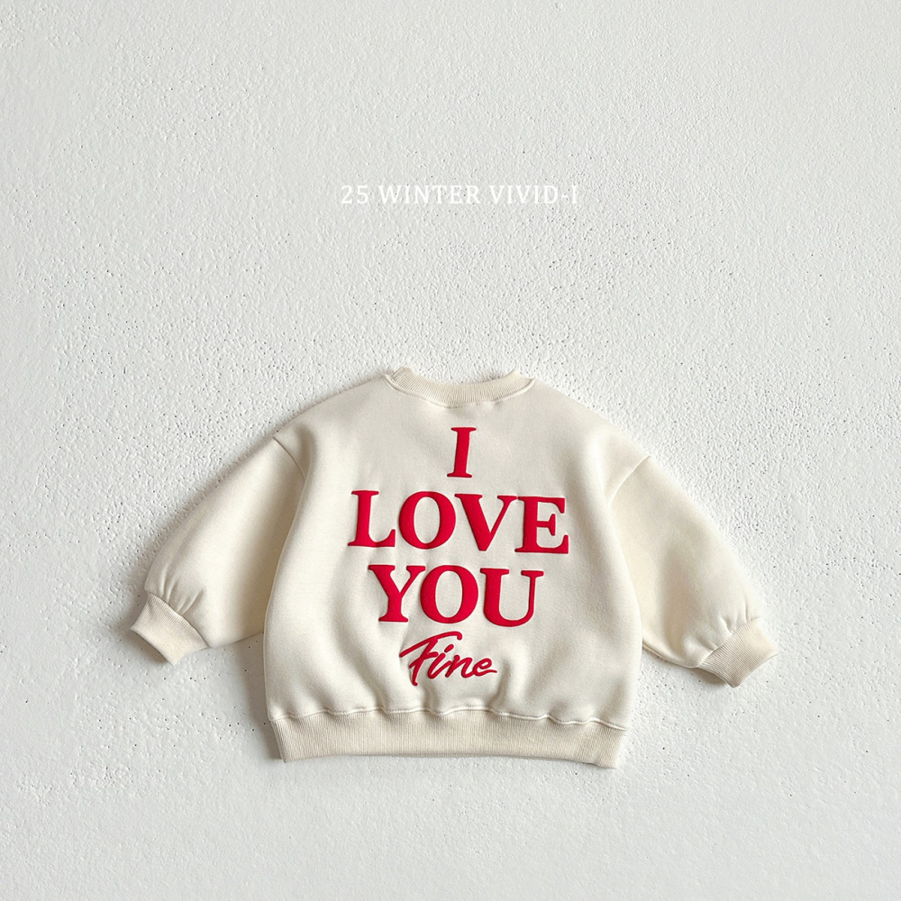 VIVID I 上衣 비비드아이 입체러브기모맨투맨-細節圖4