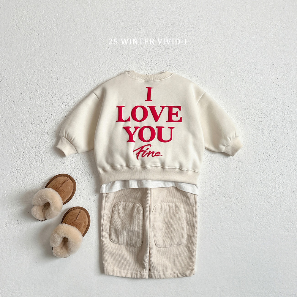 VIVID I 上衣 비비드아이 입체러브기모맨투맨-細節圖8