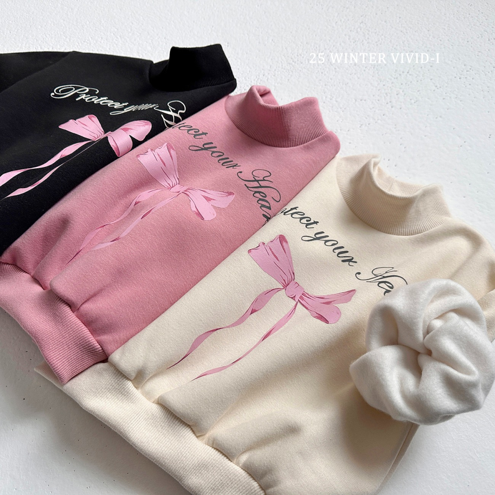 VIVID I 套裝 上下 비비드아이 리본나팔기모상하-細節圖5