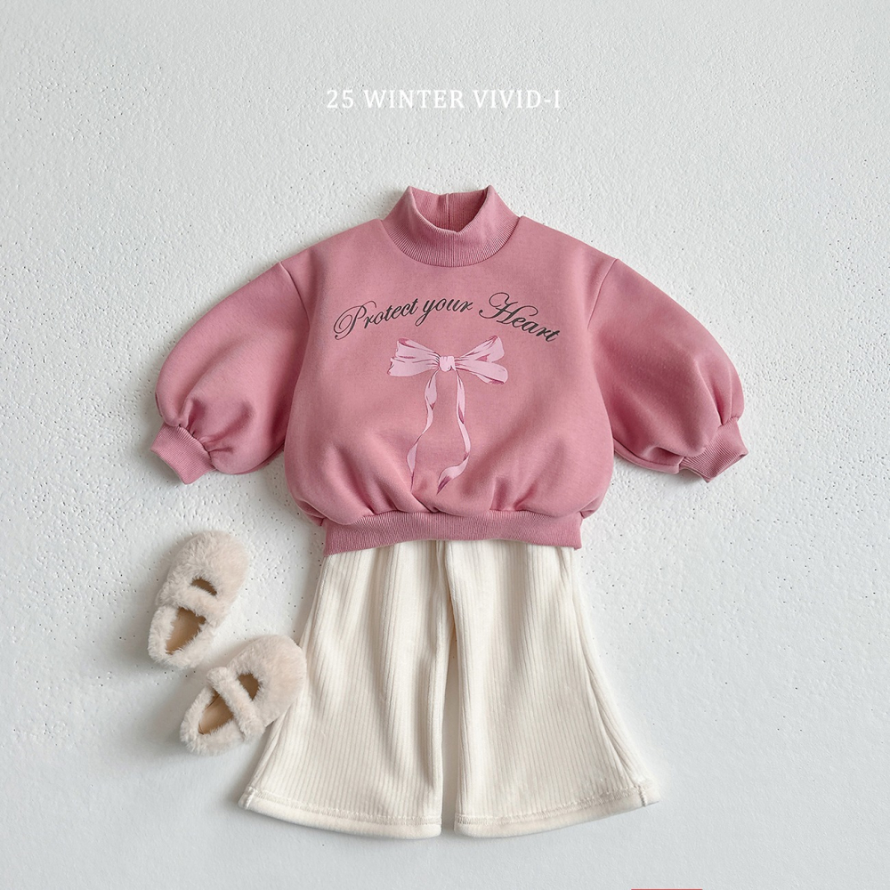 VIVID I 套裝 上下 비비드아이 리본나팔기모상하-細節圖7