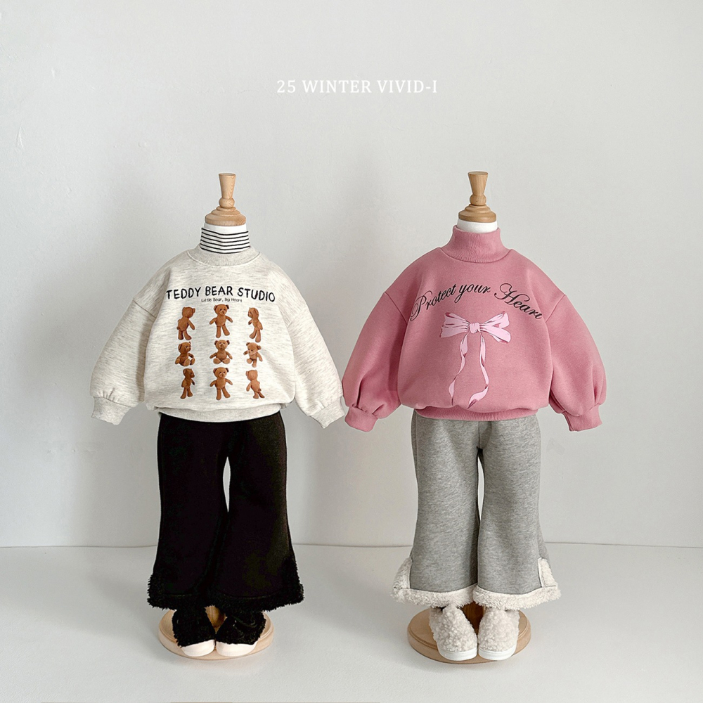 VIVID I 套裝 上下 비비드아이 리본나팔기모상하-細節圖11