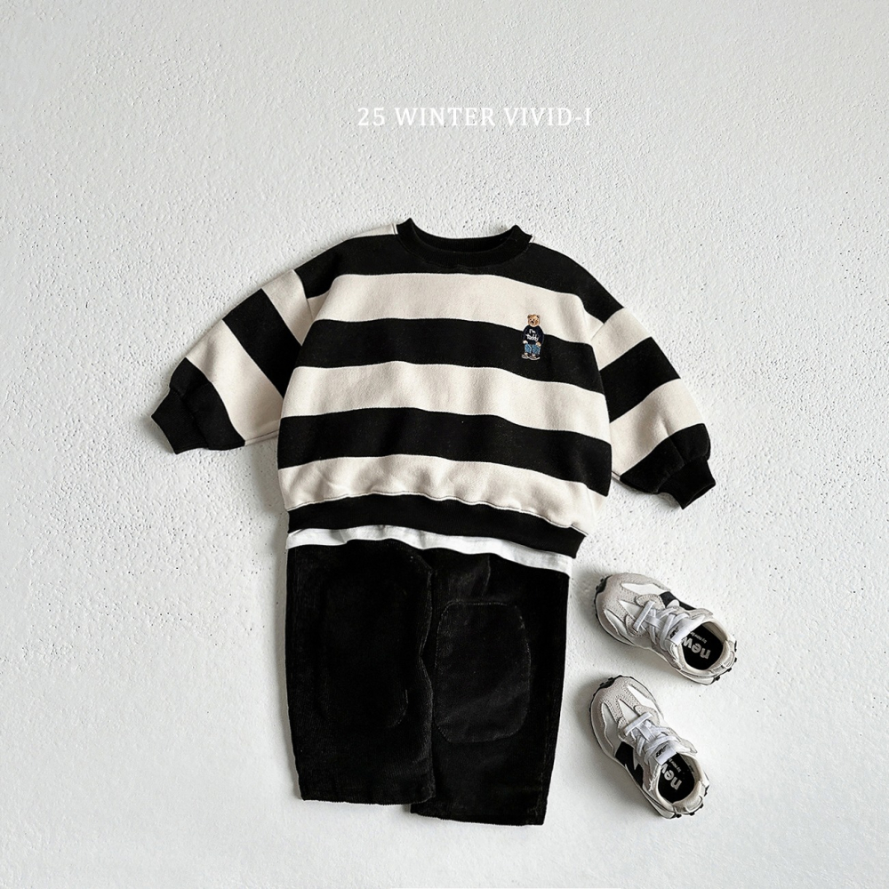 VIVID I 上衣 비비드아이 기모왕단가라맨투맨-細節圖4